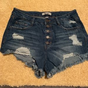 Denim shorts
